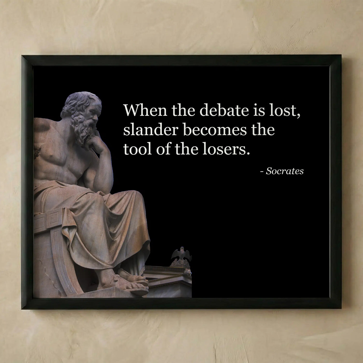 Socrates quote wall art print 10x8