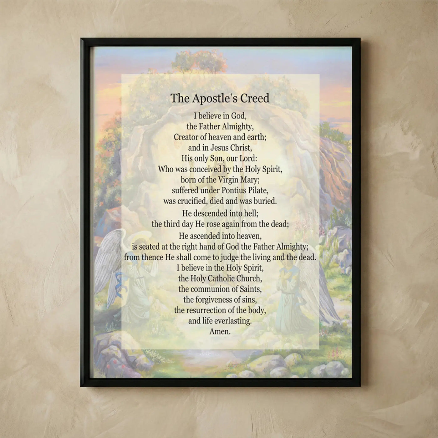 The Apostle's Creed Jesus Christian wall art