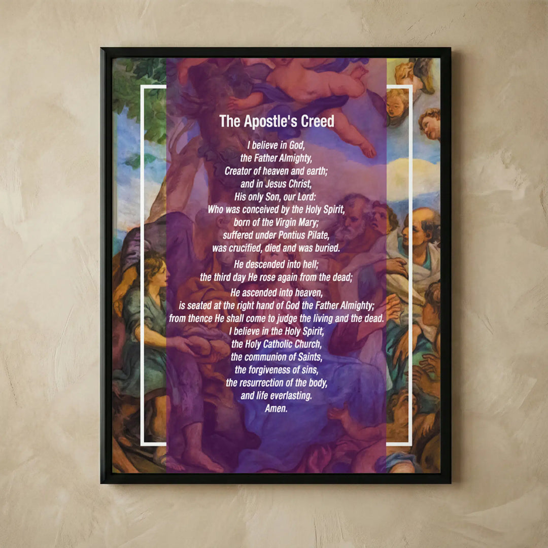The Apostle's Creed Christian faith wall art
