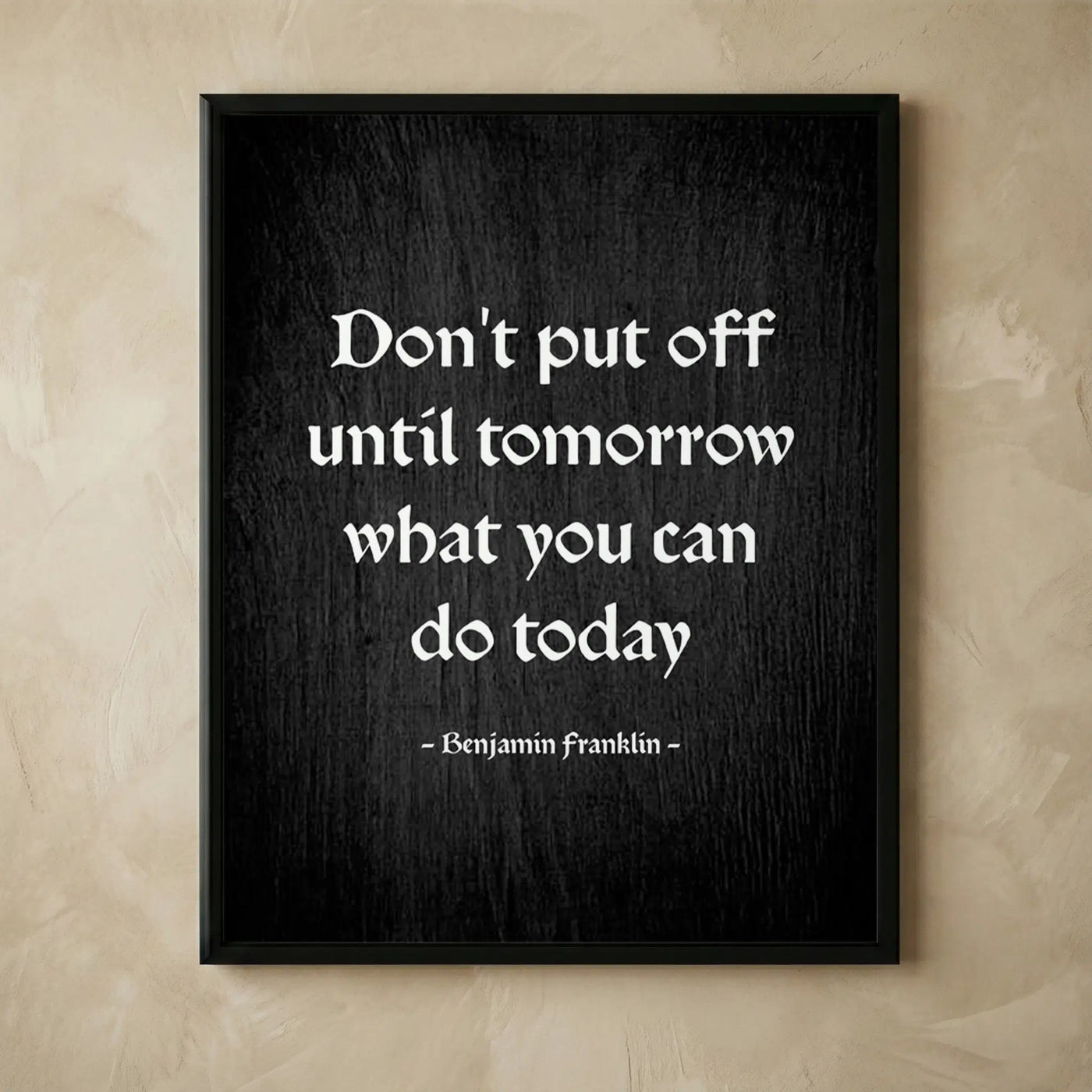 Benjamin Franklin vintage inspirational wall art
