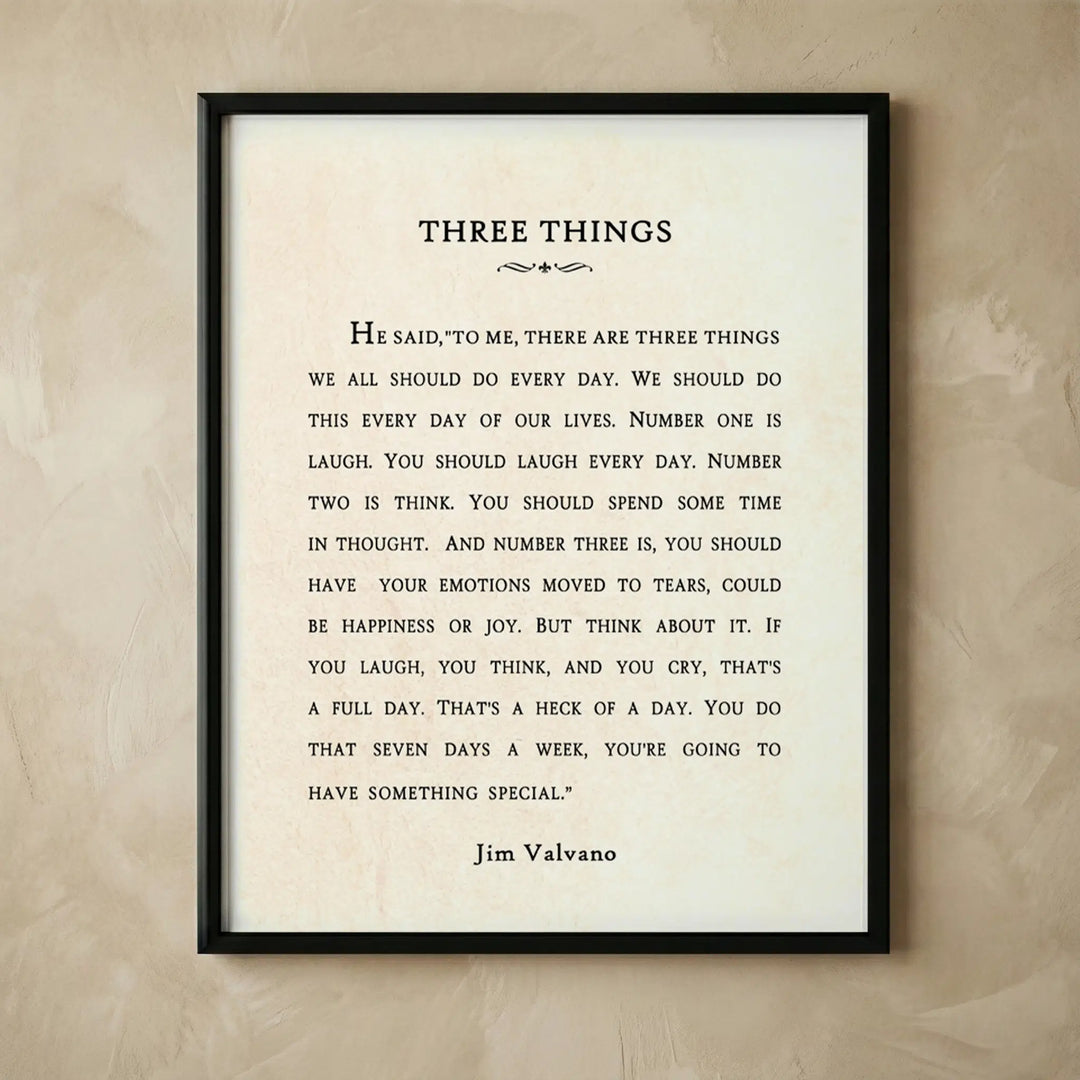 Jimmy Valvano inspirational vintage parchment print