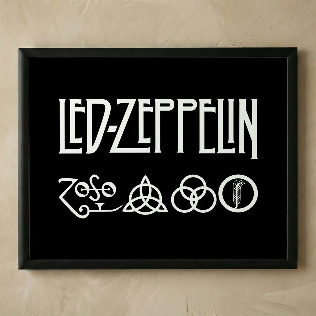 Led Zeppelin classic logo vintage poster