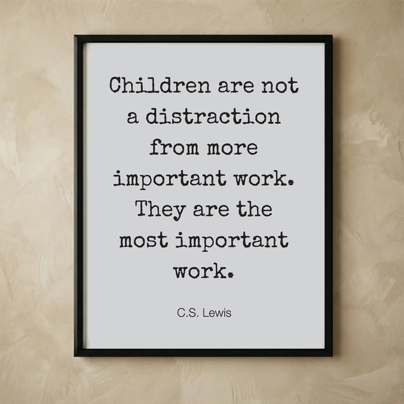 C S Lewis inspirational children wall decor
