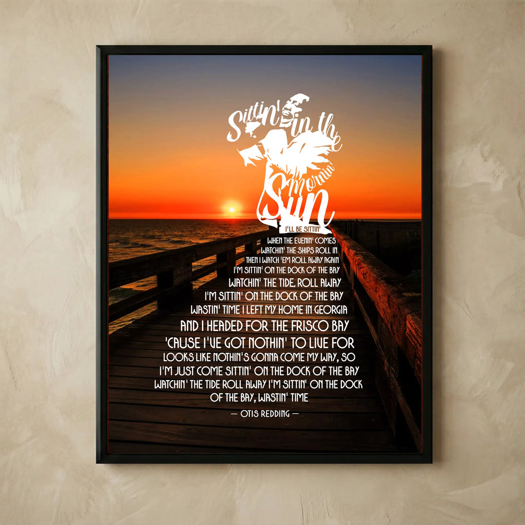 Otis Redding Sittin' On The Dock music poster