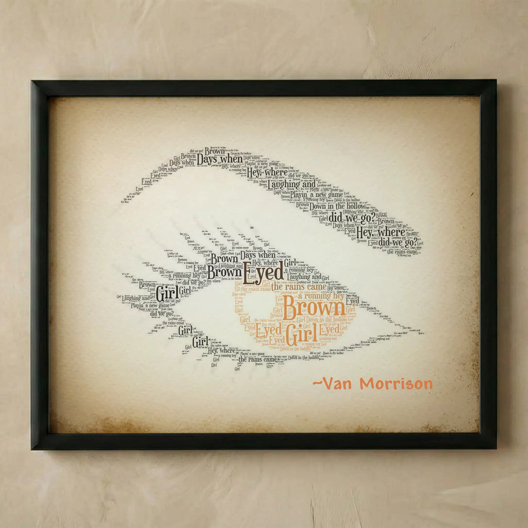 Van Morrison Brown Eyed Girl vintage print