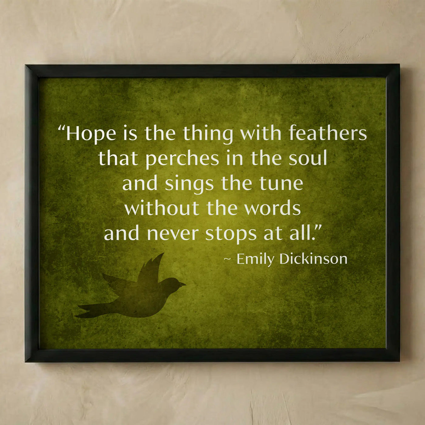 Emily Dickinson hope inspirational wall art