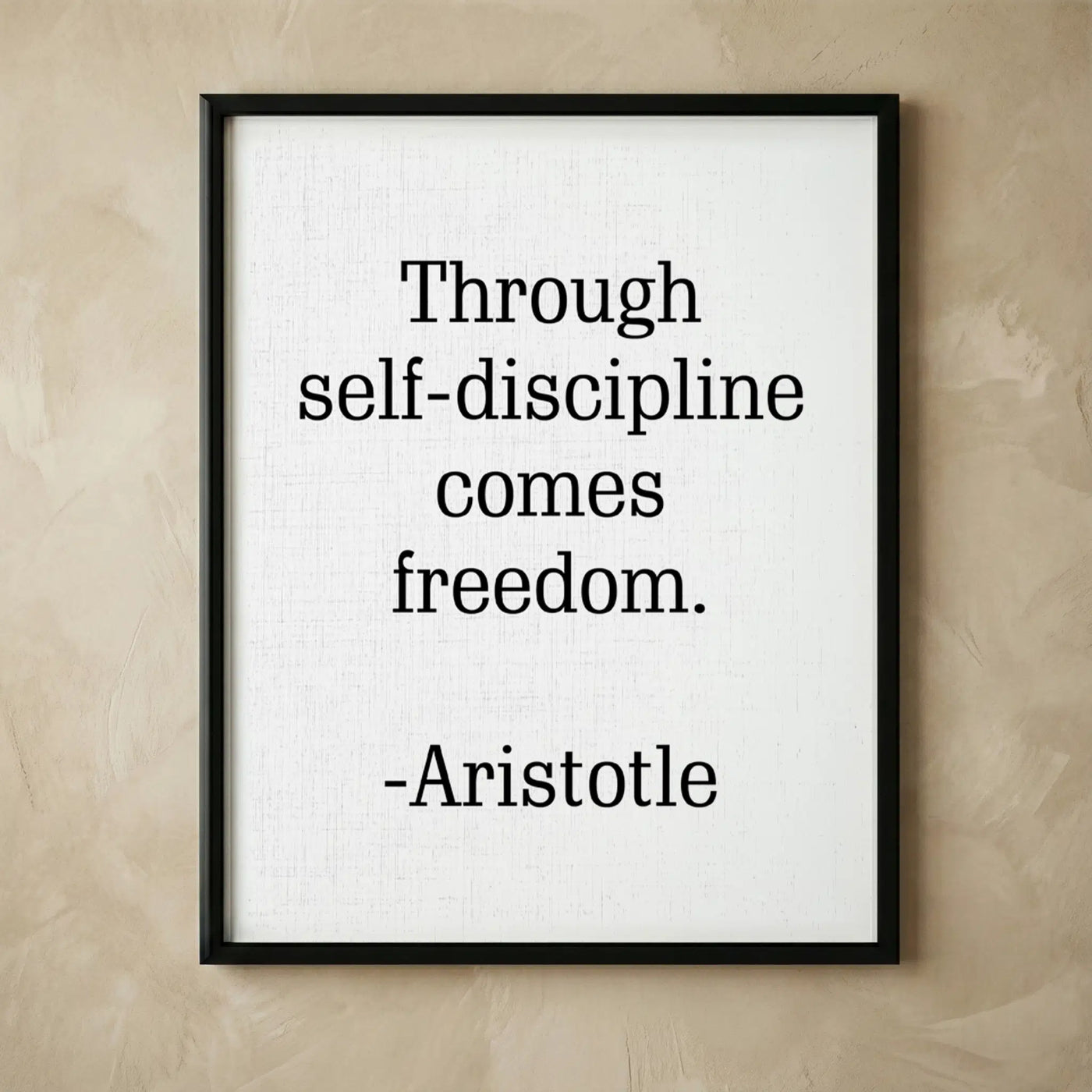 Aristotle motivational vintage wall art print