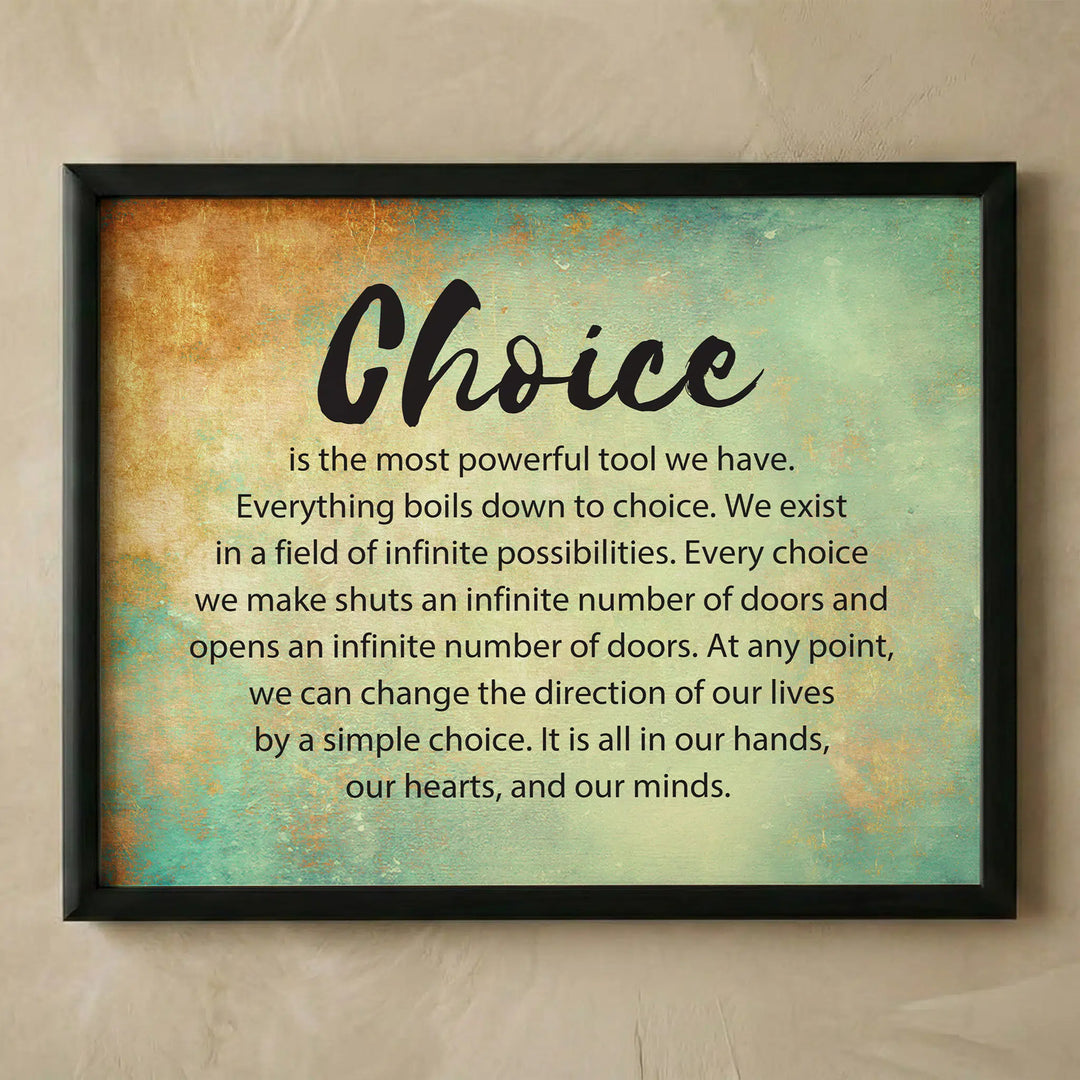Inspirational motivational quote wall art print