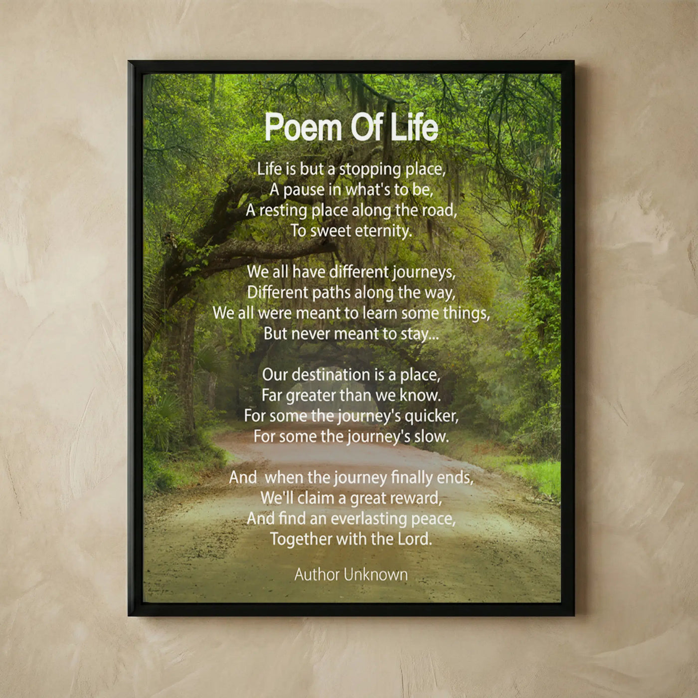 Inspirational Christian typographic art print