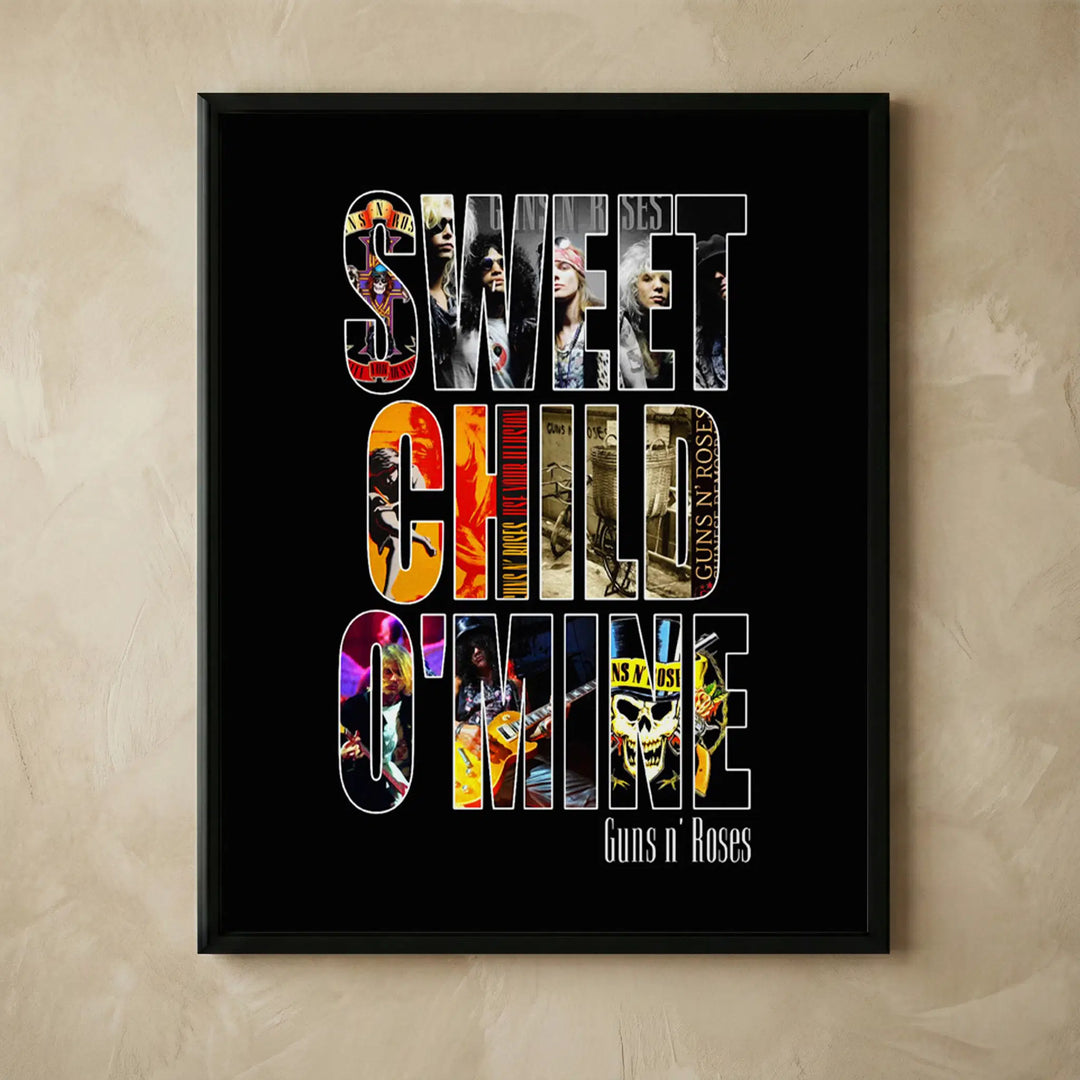 Guns N Roses Sweet Child O Mine wall art