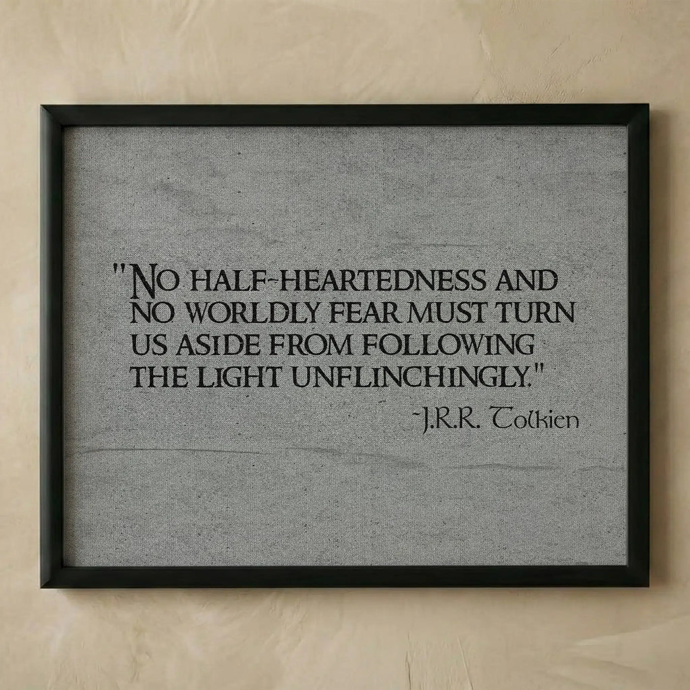 J.R.R. Tolkien motivational wall art print