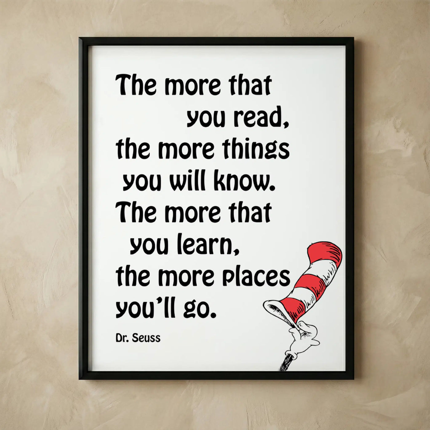 Dr. Seuss inspirational quote art print