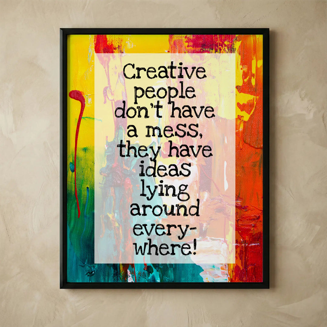 Creative People inspirational abstract wall art