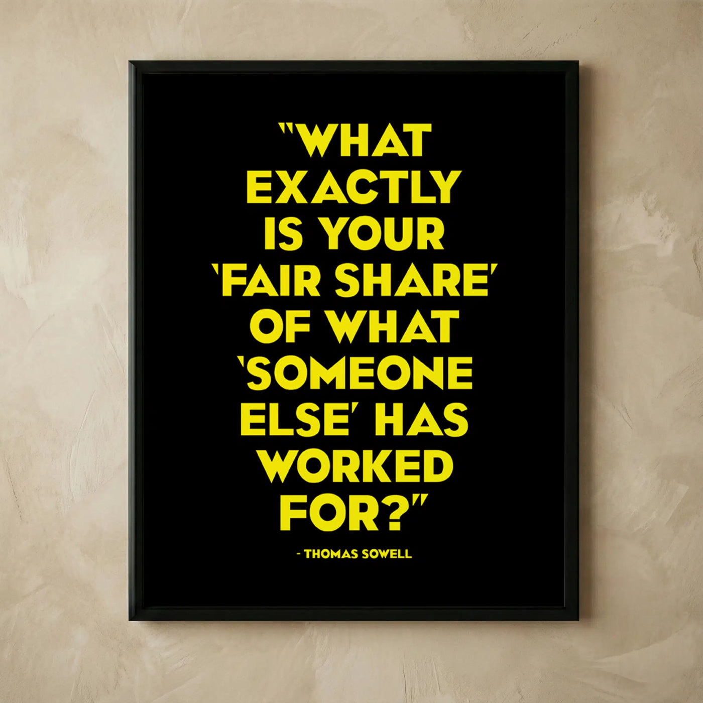 Thomas Sowell quotes unframed 8x10 wall art