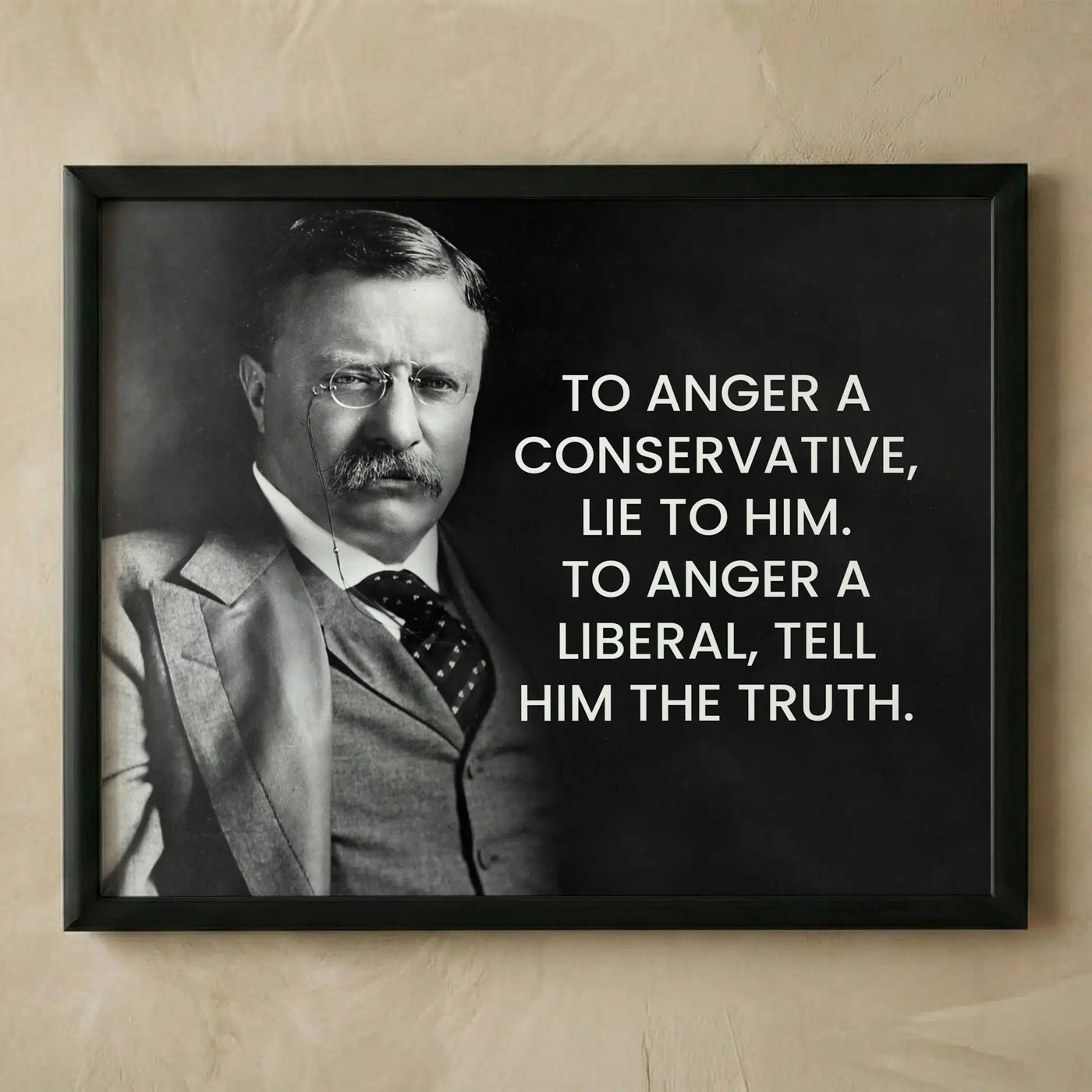 Theodore Roosevelt inspirational motivational print