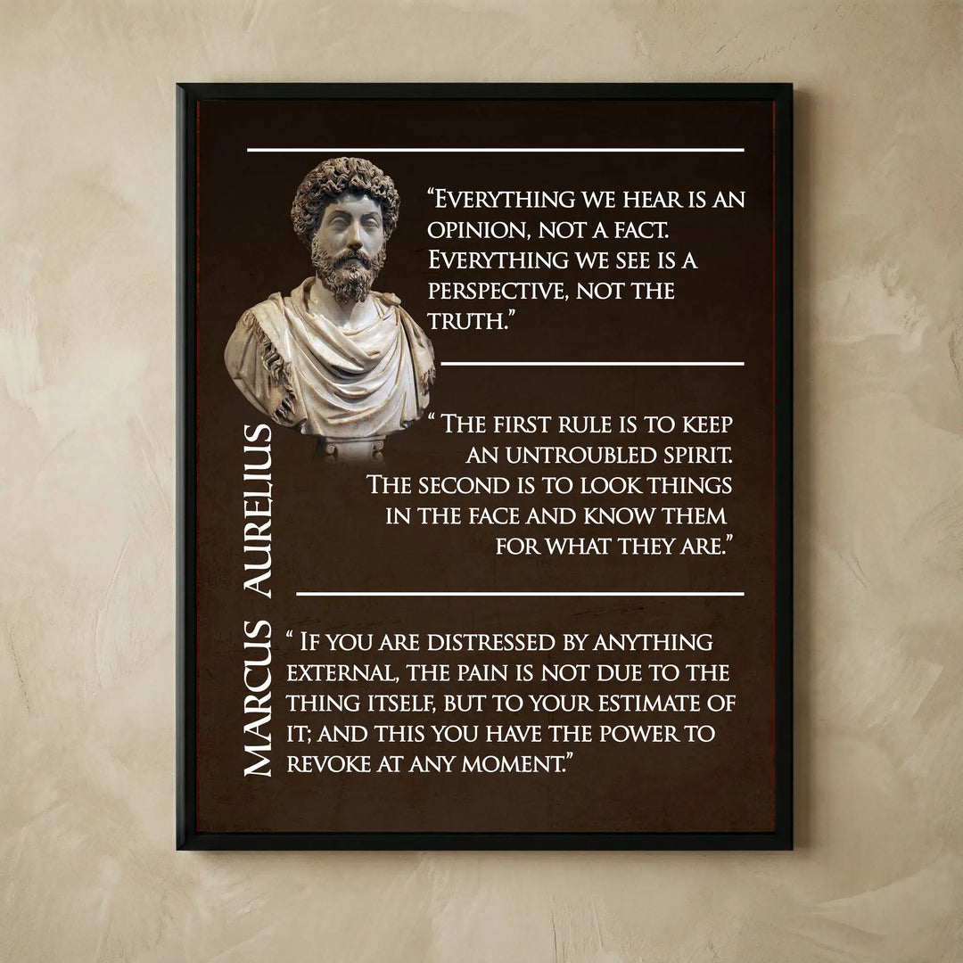 Untroubled Spirit motivational wall art print