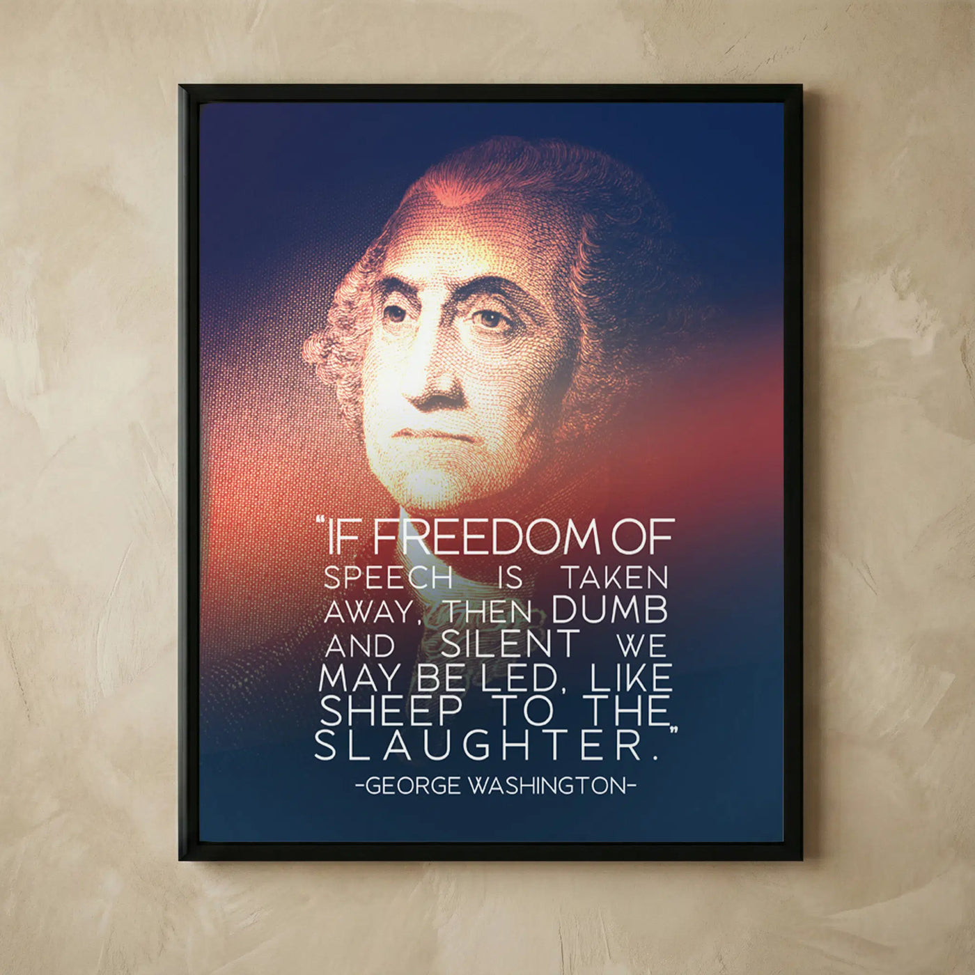 George Washington freedom of speech wall art