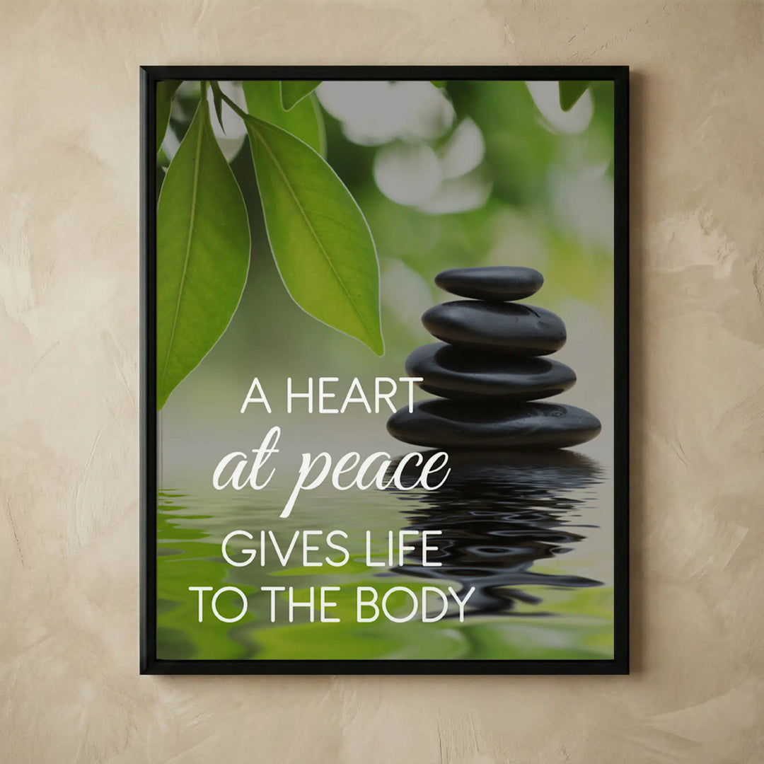 Spiritual quote wall art peaceful waters