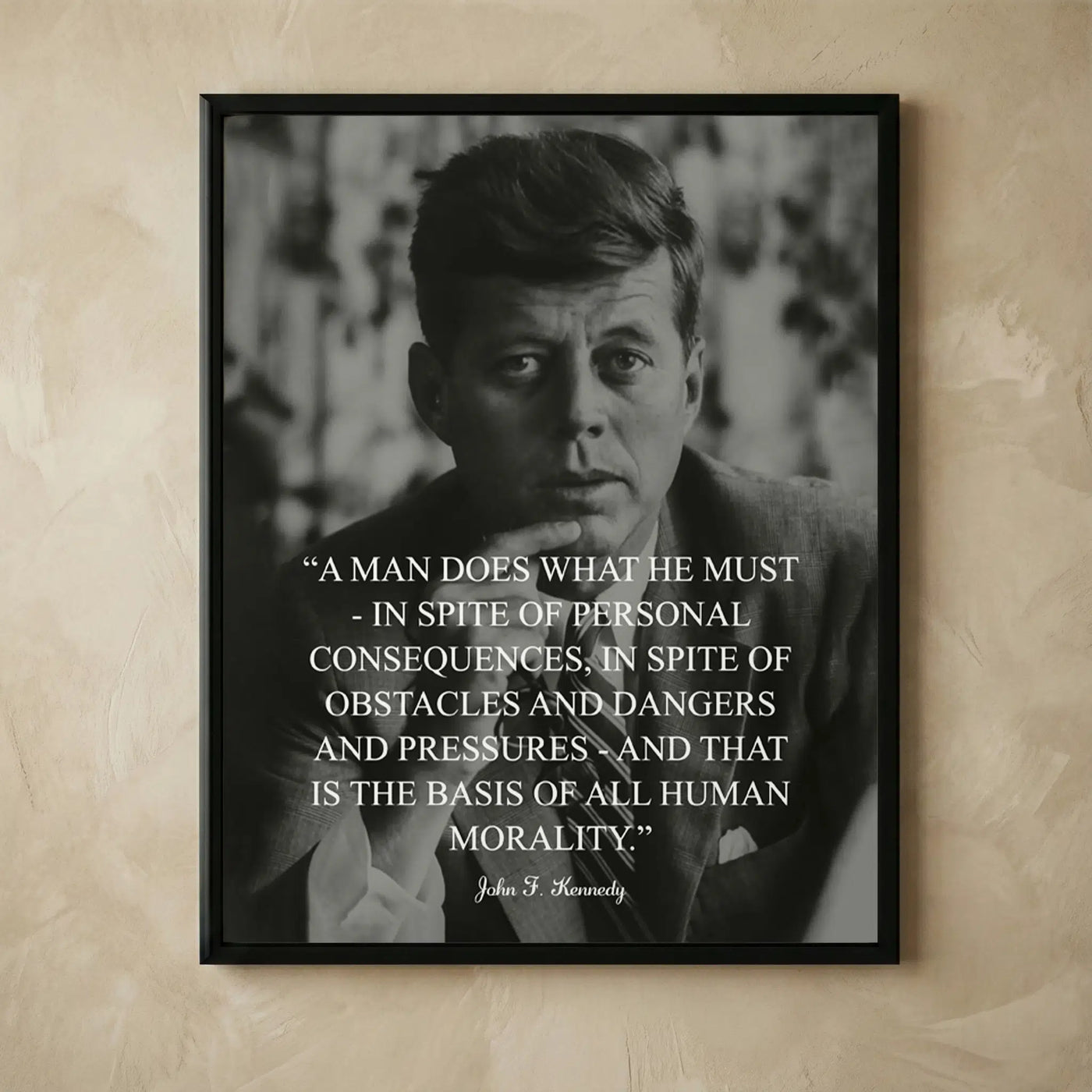 JFK political quote patriotic wall art print