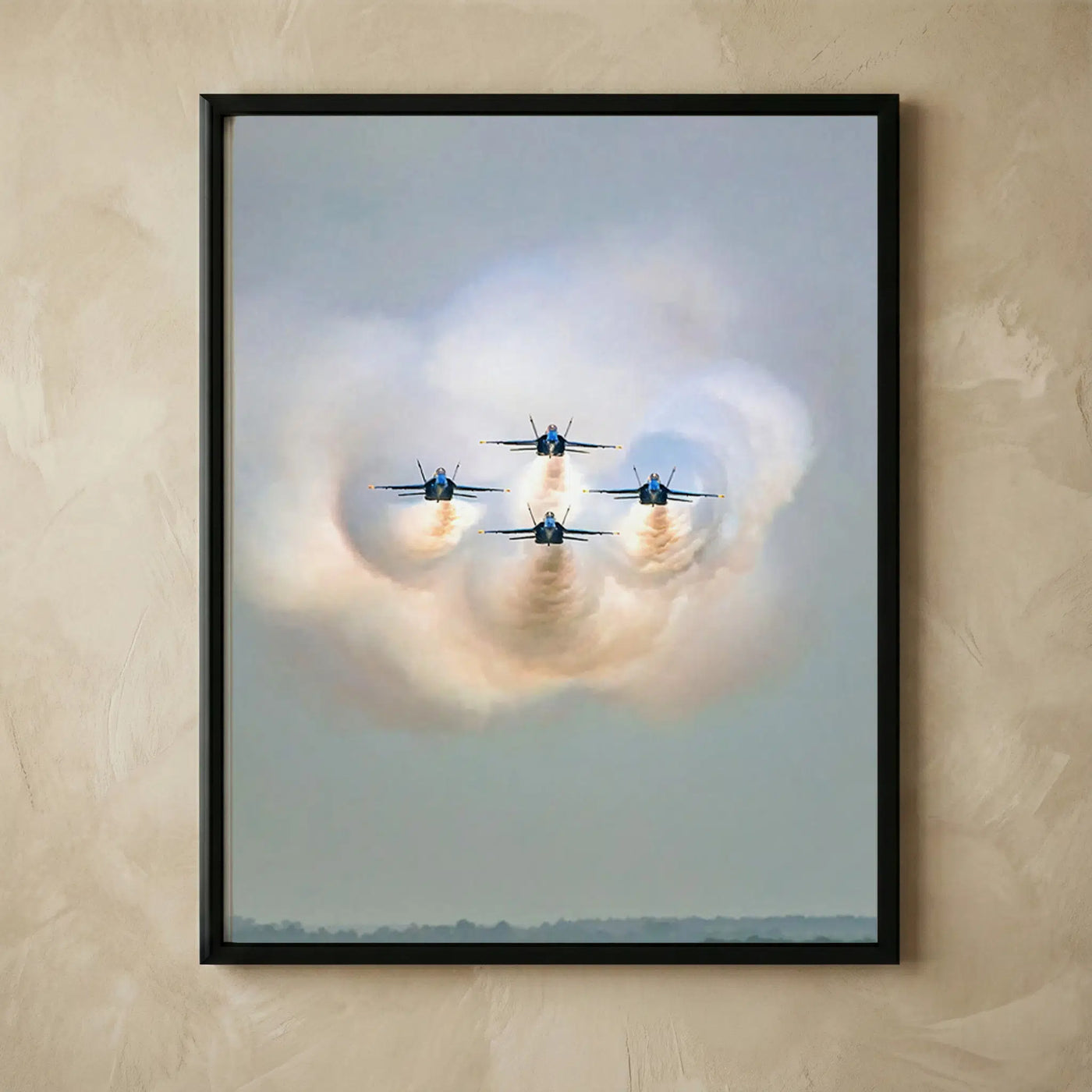 Blue Angels fighter jets military wall art