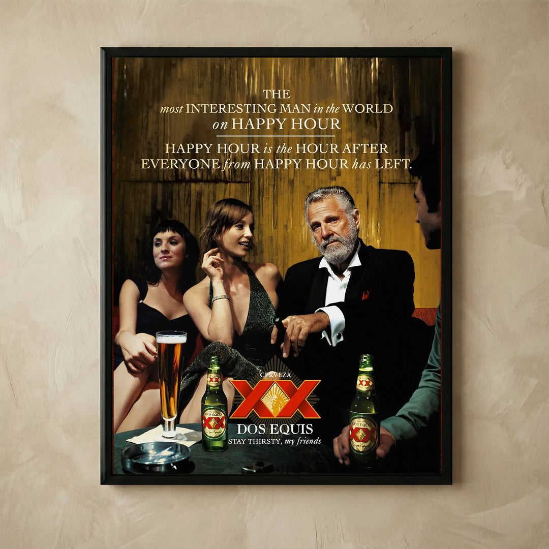 Most Interesting Man beer poster print
