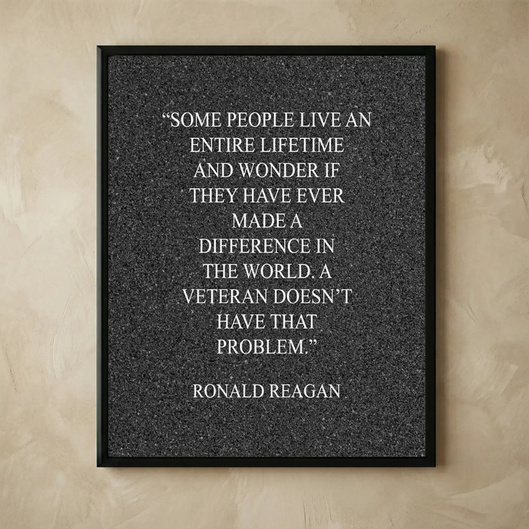 Patriotic inspirational motivational quote wall art