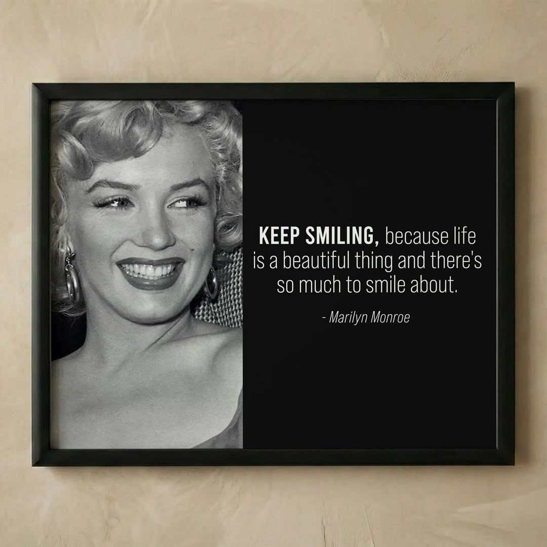 Inspirational Marilyn Monroe quote wall art print