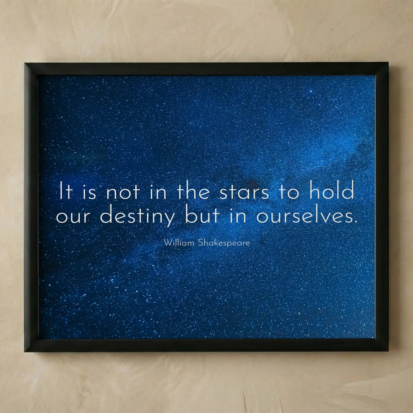 Own Destiny Shakespeare inspirational wall art