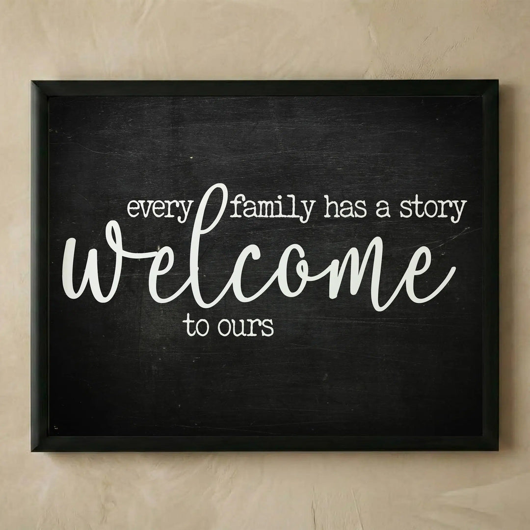 Rustic family wall art print 14x11