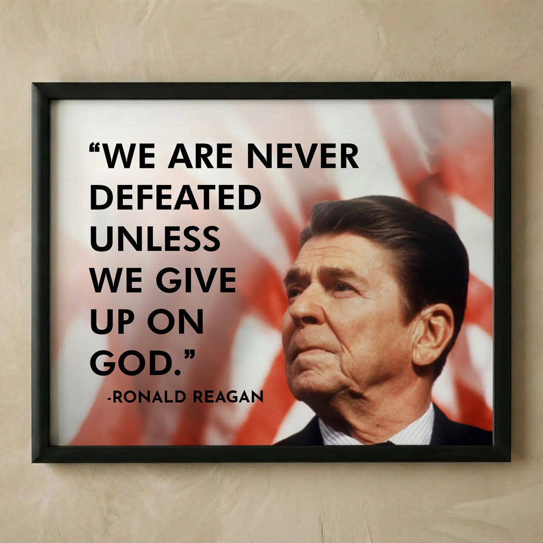 Ronald Reagan patriotic quotes wall art
