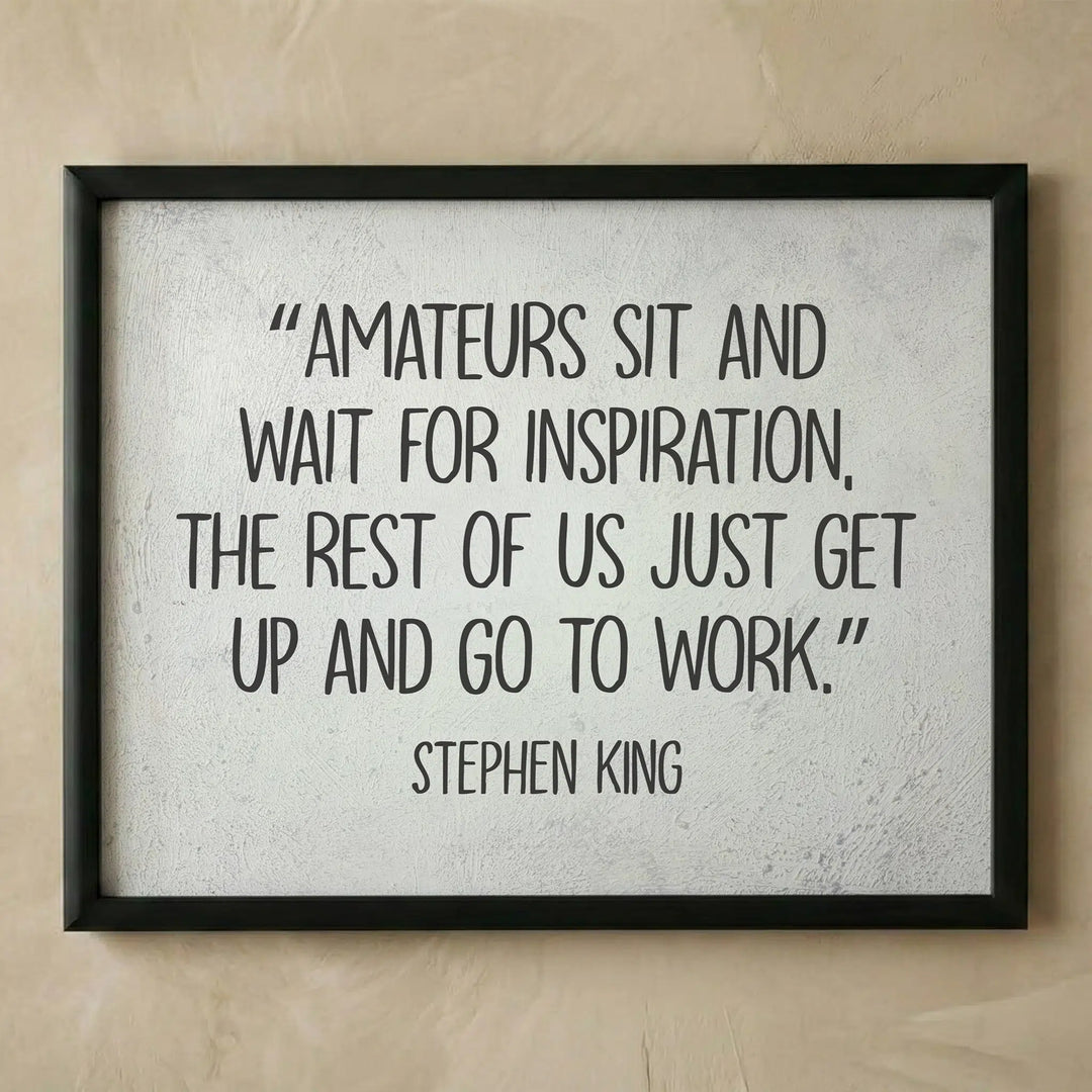 Stephen King inspirational motivational wall art