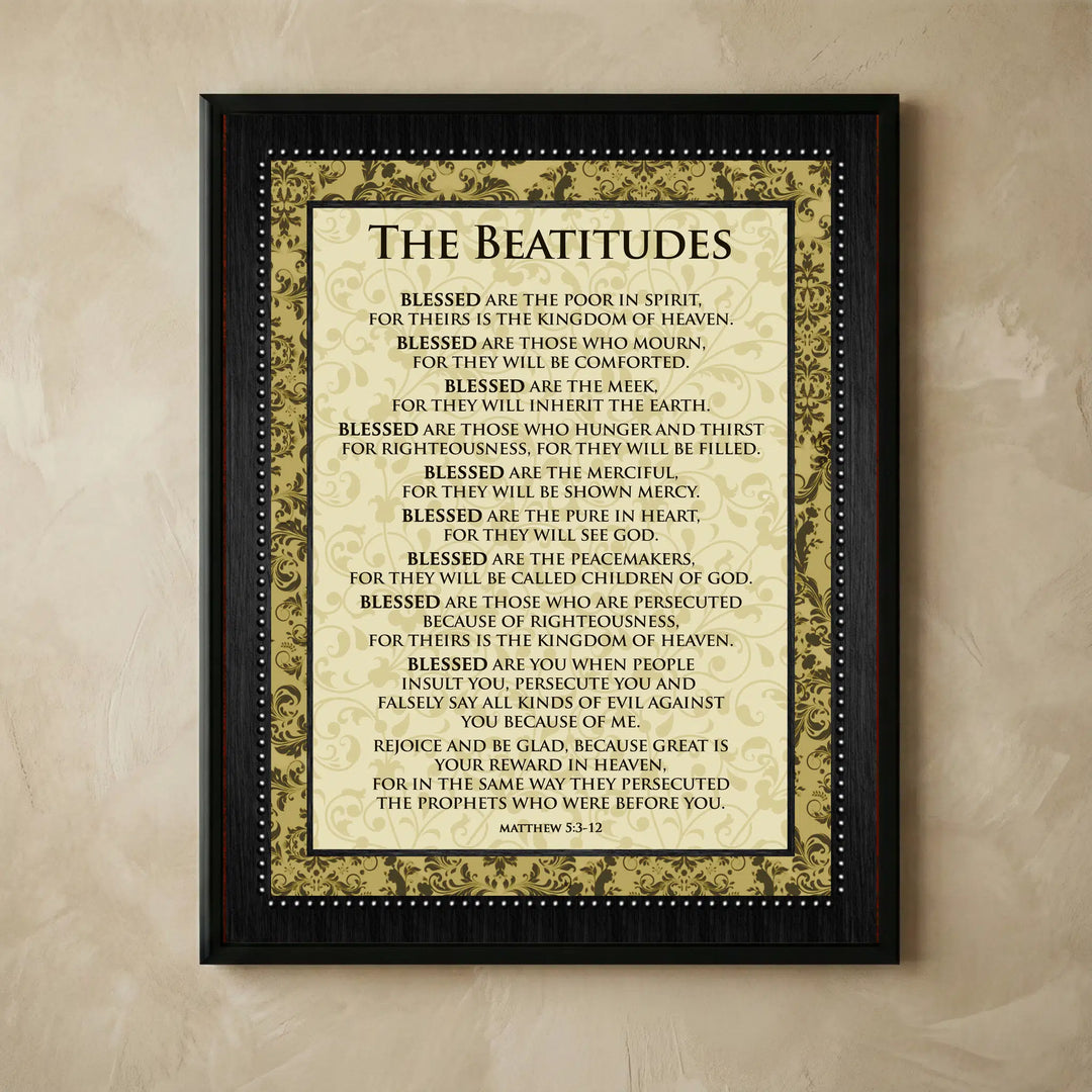 The Beatitudes Christian Wall Art Print