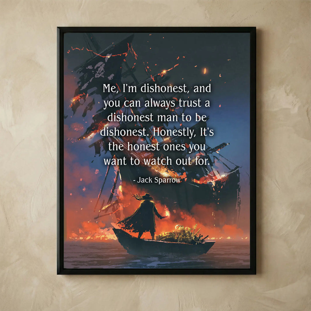 Always Trust A Dishonest Man Pirate Wall Art