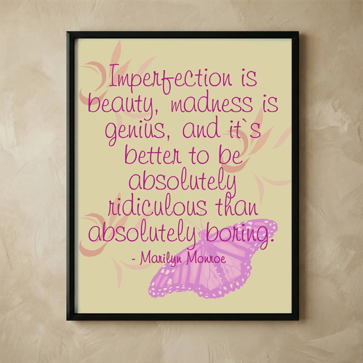 Marilyn Monroe inspirational wall decor print