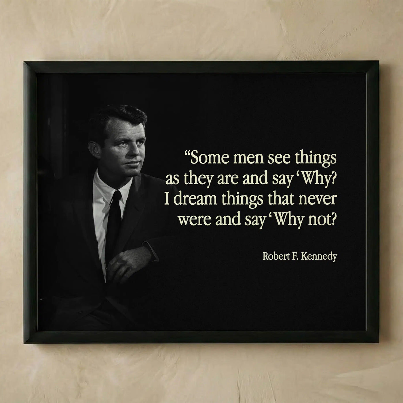 Robert F Kennedy inspirational quote wall art
