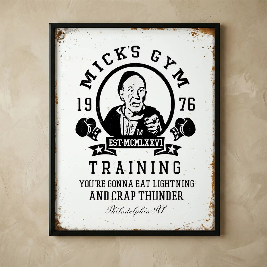 Vintage boxing movie wall art print