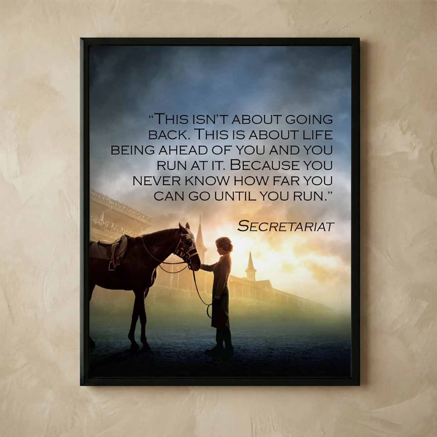 Inspirational horse motivational wall art print
