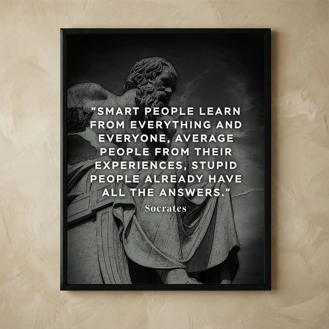 Socrates quotes inspirational wall art print 8x10