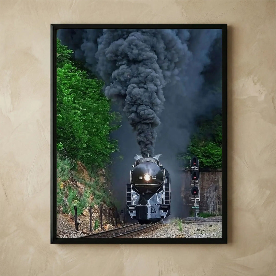N&W 611 steam locomotive vintage print