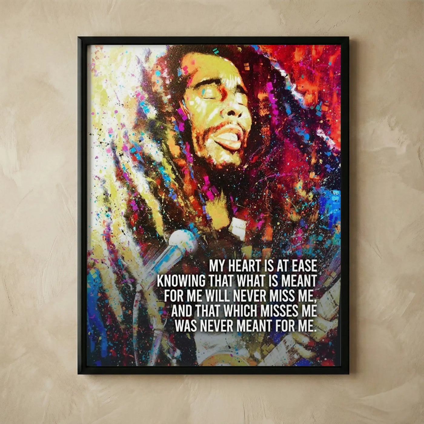 Bob Marley inspirational quote wall art print