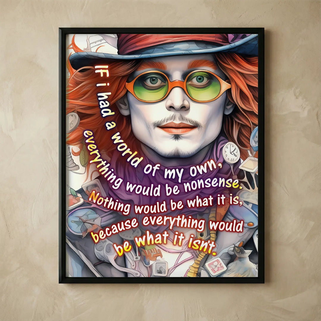 Mad Hatter Alice In Wonderland art print
