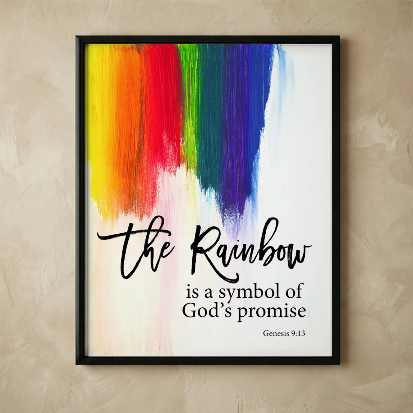 Rainbow God's Promise Genesis 9:13 wall art