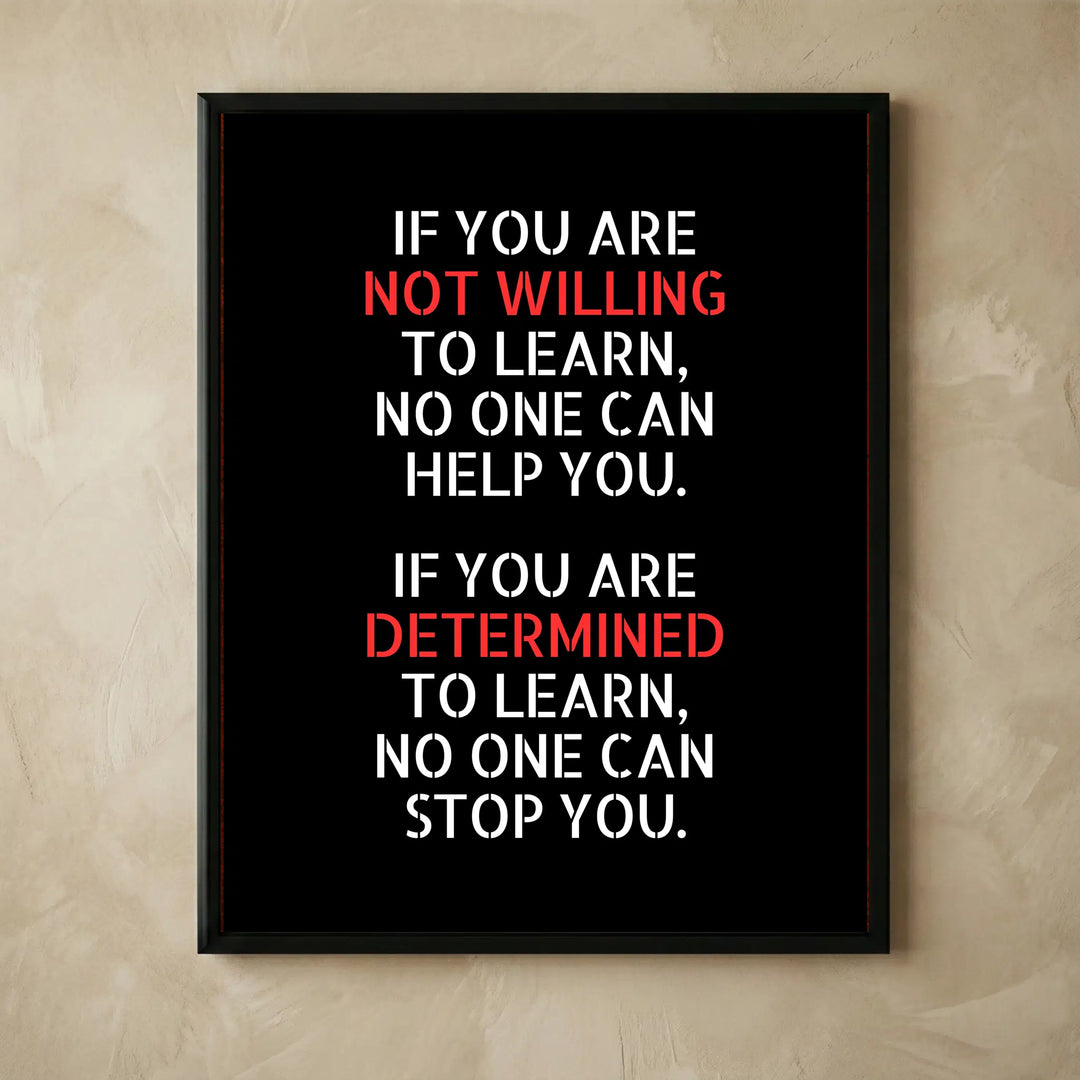 Inspirational positive quote wall art print