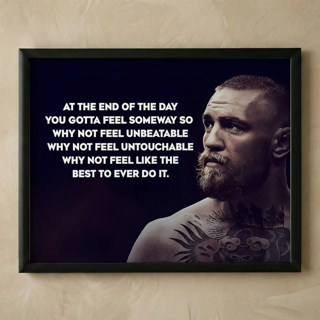 MMA motivational quote wall art print