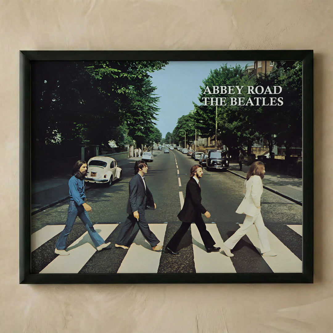 Vintage Abbey Road band music poster
