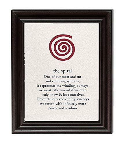 The Spiral Inspirational Wall Art Print -8 x 10 Print Wall Art Ready to Frame. Home-Office-Studio-School D?cor. This Spiritual Wall Print Represents Learning True Self To Maximize Your Full Power!