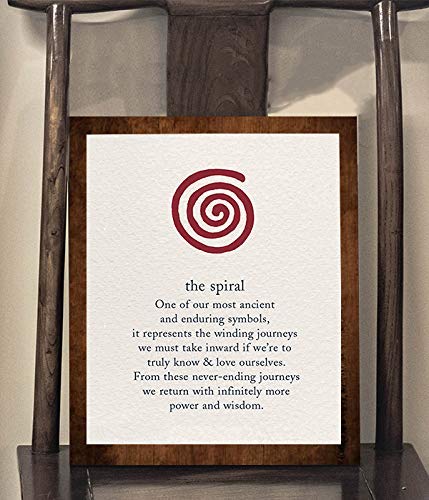 The Spiral Inspirational Wall Art Print -8 x 10 Print Wall Art Ready to Frame. Home-Office-Studio-School D?cor. This Spiritual Wall Print Represents Learning True Self To Maximize Your Full Power!