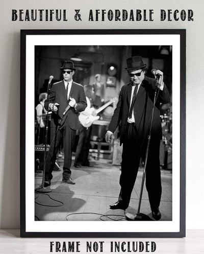 "Blues Brothers"- Vintage Wall Art Print-8 x 10"