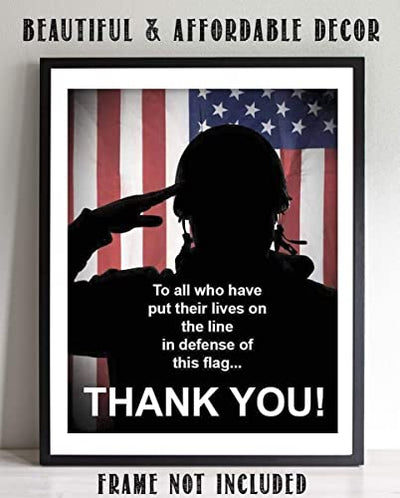 "To All Who Have Defended This Flag-Thank You"- 8 x10"