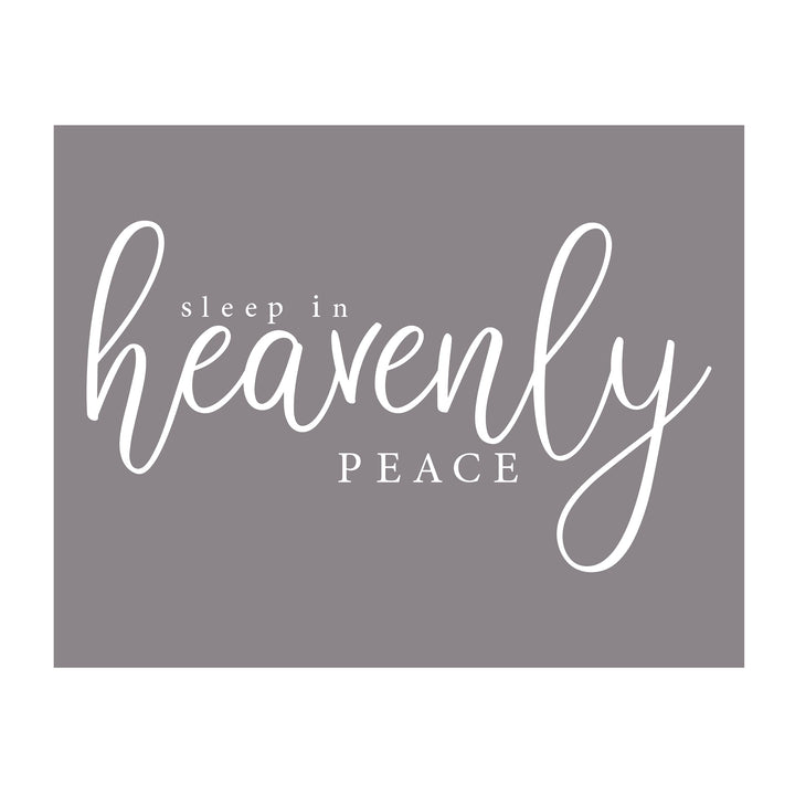 Sleep In Heavenly Peace Christmas Song Wall Art -14 x 11" Christian Holiday Music Print -Ready to Frame. Home-Welcome-Kitchen-Farmhouse-Winter Decor. Display Your Christmas Joy! Great Gift!